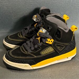 Nike Air Jordan Spizike 317321-030 Black‎ Basketball Shoes Size 5Y
